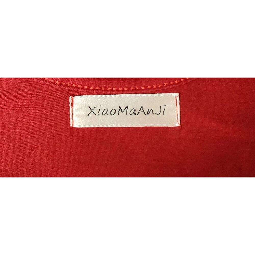 XMAJ Plus Size 2X Tank Top Red Travel Stretch Women's Casual Sleeveless Shirt - Picture 8 of 8